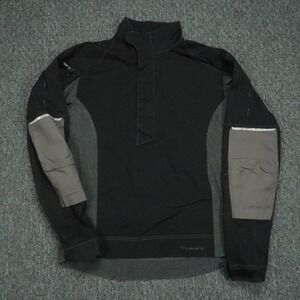 Truewerk Pullover Mens Medium Black Quarter Zip Workwear Reflective